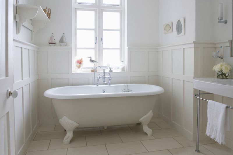 Vintage clawfoot bathtub